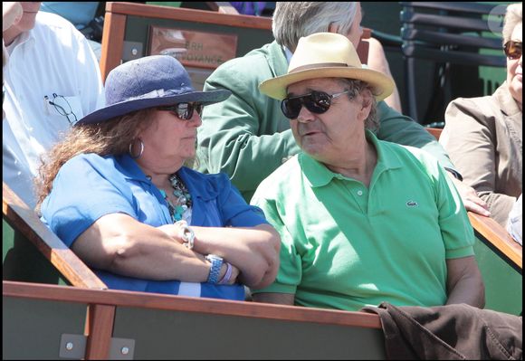 Archives - Pierre Perret et sa femme feu Rebecca (Simone Mazaltarim) à Roland Garros