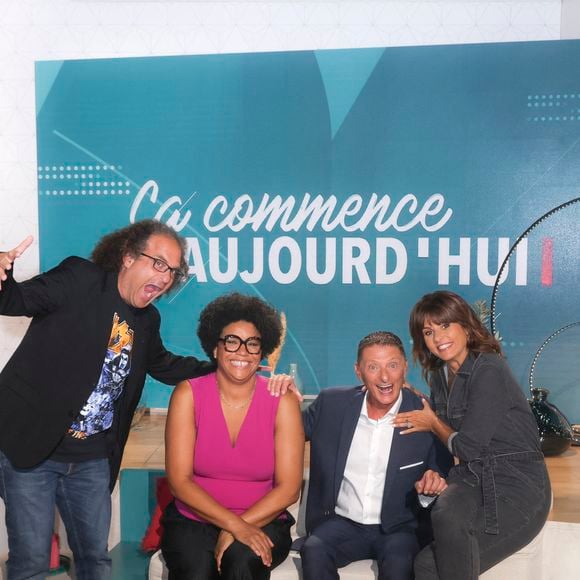 Exclusif - Laurent Karila, Amina Yamgnane, Marc Geiger, Faustine Bollaert - - La nouvelle saison de l'émission "ça commence aujourd'hui" sur France 2. Paris le 1er septembre 2023. © Jack Tribeca / Bestimage