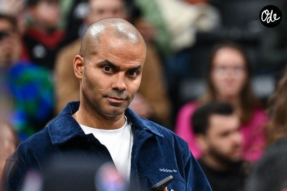Tony PARKER, président de l'ASVEL, lors du match de l'Euroligue Turkish Airlines opposant Paris à Lyon-Villeurbanne à l'Adidas Arena, le 30 janvier 2025 à Paris, en France. Photo : Anthony Dibon/Icon Sport/ABACAPRESS.COM