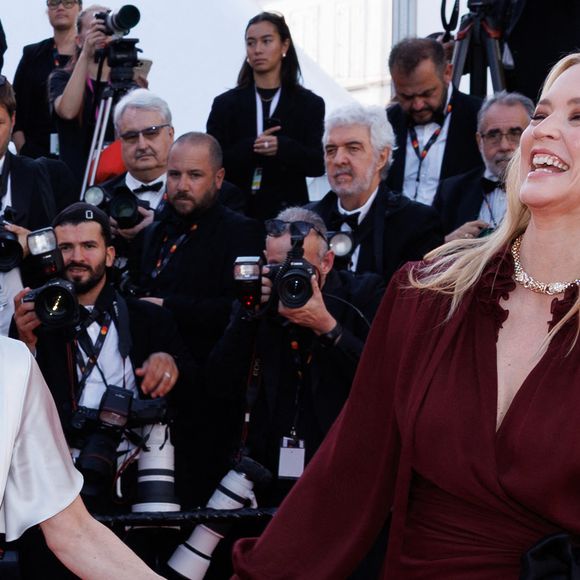Jodie Foster, Virginie Efira - Montée des marches du film « Vie privée » lors du 78ème Festival International du Film de Cannes, au Palais des Festivals à Cannes. Le 20 mai 2025
© Jacovides-Moreau / Bestimage