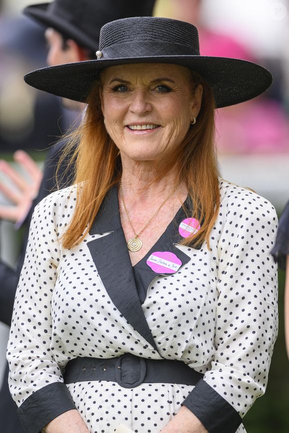 Quatrième journée des courses hippiques de Royal Ascot 2025. Parmi les participantes : Sarah, duchesse d'York (Sarah Ferguson). Lieu : Ascot, Royaume-Uni. Date : 20 juin 2025. © Cover Images via ZUMA Press / Bestimages