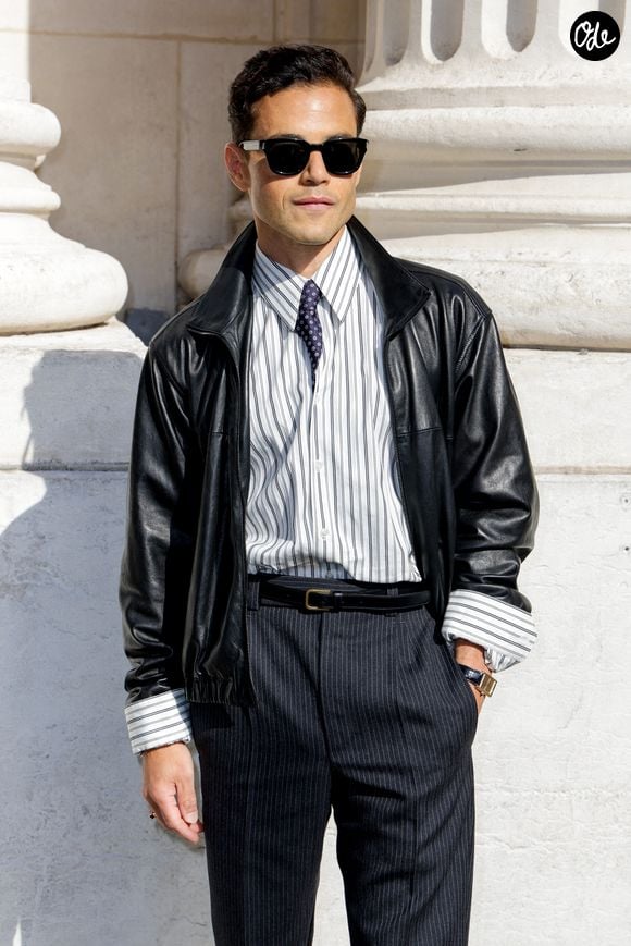 Rami Malek aux arrivées du deuxième défilé de mode Saint Laurent Prêt à Porter Collection Homme Printemps/Été 2027 lors de la Fashion Week de Paris à la Bourse de Commerce - Pinault Collection, à Paris, France, le 23 juion 2026. © Olivier Borde/Bestimage