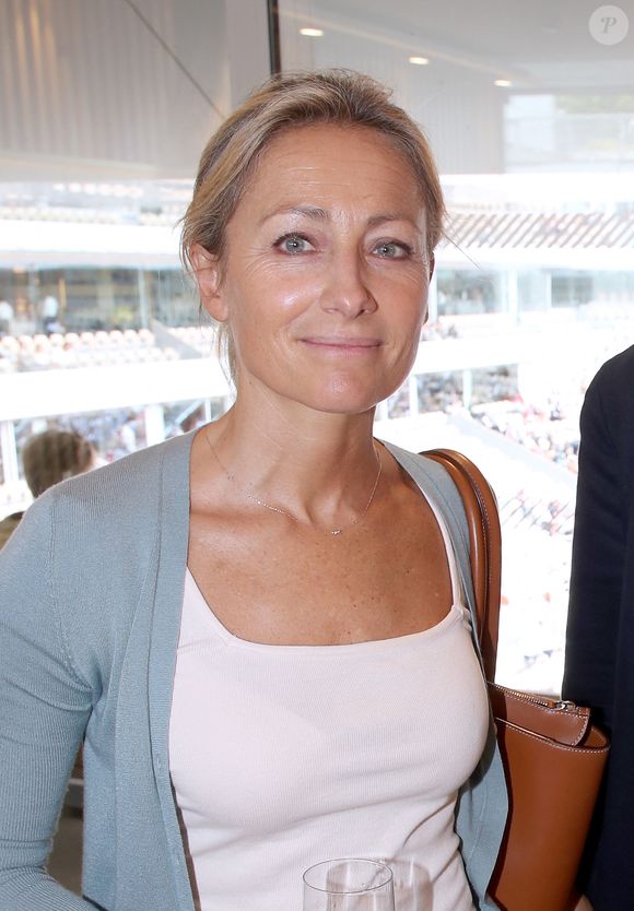 Anne-Sophie Lapix au déjeuner de France Télévision (jour 12) lors des Internationaux de France de Tennis de Roland Garros 2022 à Paris, France, le 2 Juin 2022. © Bertrand Rindoff/Bestimage