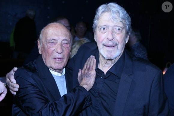 Exclusif - Gilles Dreu  et Jacques Seguela - Le chanteur Gilles Dreu fête ses 60 ans de carrière au club "La Nouvelle Eve" à Paris le 11 mai 2022.