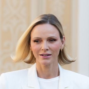 Le prince Albert II de Monaco et la princesse Charlène de Monaco ont accueilli au Palais princier les ambassadeurs et représentants permanents des 46 États membres de l'organisation du Conseil de l'Europe, Monaco le 2 septembre 2026. © Olivier Huitel/Pool Monaco/Bestimage