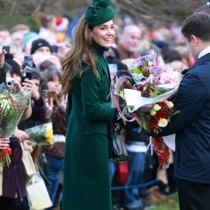 Catherine (Kate) Middleton, princesse de Galles - La famille royale britannique se rend à la messe de Noël à Sandringham le 25 décembre 2024.