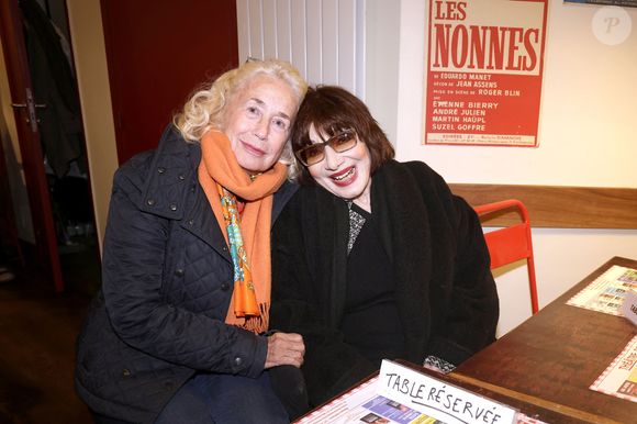 Judith Magre et Brigitte Fossey dans les coulisses du spectacle "Judith Magre dit Apollinaire" au théâtre de poche-Montparnasse à Paris le 22 septembre 2025.

© Cédric Perrin/Bestimage