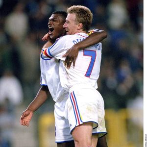 Marcel Desailly est également le parrain de Dylan Deschamps

Marcel Desailly et Didier Deschamps lors de l'Euro 2000 et le match France-Portugal © "REPORTERS / BESTIMAGE