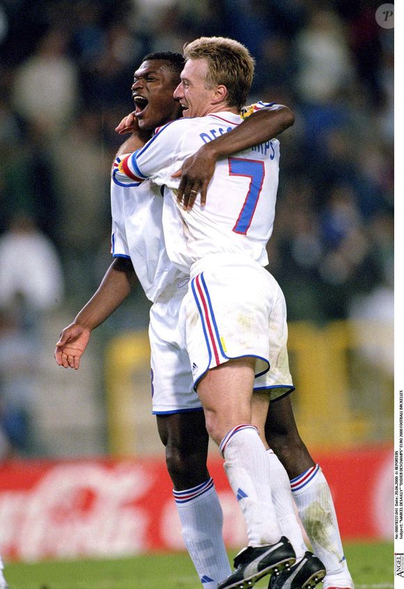 Marcel Desailly est également le parrain de Dylan Deschamps

Marcel Desailly et Didier Deschamps lors de l'Euro 2000 et le match France-Portugal © "REPORTERS / BESTIMAGE