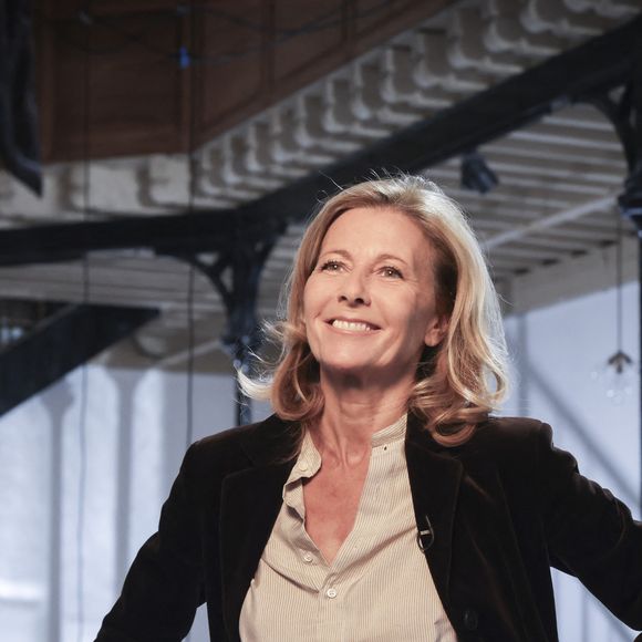 Exclusif - Claire Chazal lors de l'enregistrement de l'émission "Animaux Stars", présentée par B.Montiel et diffusée sur la chaine Animaux TV le 23 décembre 2023
© Jack Tribeca / Bestimage