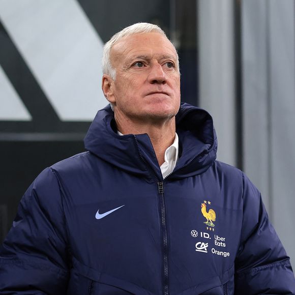 November 17, 2024, Milan: Milan, Italy, 17th November 2024. Didier Deschamps Head Coach of France looks on prior to kick off in the UEFA Nations League match at Stadio Giuseppe Meazza, Milan. (Credit Image: Â© Jonathan Moscrop/Sportimage/Cal Sport Media)
