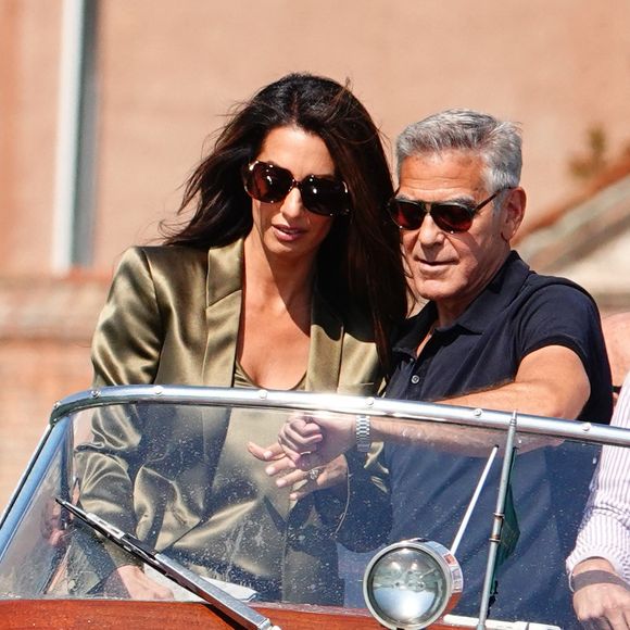 George et Amal Clooney arrivent à Venise lors du 83ème Festival International du Film de Venise (Mostra), à Venise, Italie, le 1er septembre 2026. © Cobra Team/Backgrid/Bestimage
