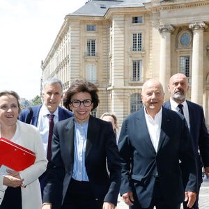 Florence Berthout, Rachida Dati, Marc Ladreit de Lacharrière, Anne Biraben - 13ème édition de la cérémonie de remise du prix de l'Audace artistique et culturelle au Panthéon à Paris le 20 mai 2025. © Marc Ausset-Lacroix/Bestimage