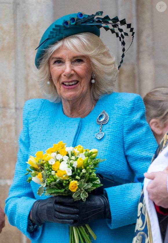 le programme change pour la reine Camilla.

La famille royale britannique et les invités arrivent pour assister au service de célébration de la Journée du Commonwealth (Commonwealth Day) à l'abbaye de Westminster à Londres, célébré cette année en l'absence de Charles III et de Kate. Londres, le 11 mars 2024.