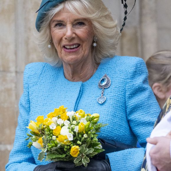 le programme change pour la reine Camilla.

La famille royale britannique et les invités arrivent pour assister au service de célébration de la Journée du Commonwealth (Commonwealth Day) à l'abbaye de Westminster à Londres, célébré cette année en l'absence de Charles III et de Kate. Londres, le 11 mars 2024.