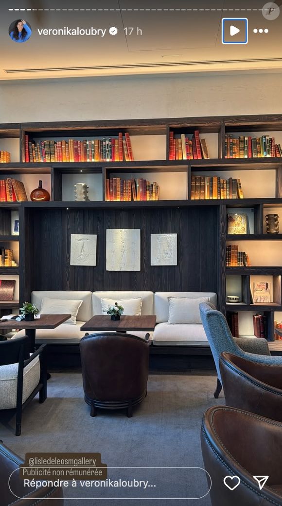 Véronika Loubry immortalise sa venue dans le prestigieux hôtel de Patrick Bruel - Capture d'écran Instagram - Juillet 2025).