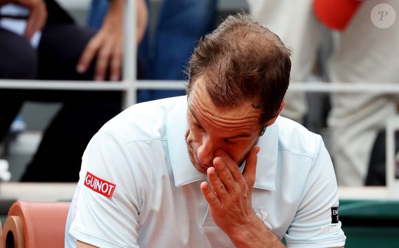 Richard Gasquet - Dernier match de sa carrière pour R.Gasquet, battu par J.Sinner (6-3, 6-0, 6-4) lors des Internationaux de France de Tennis de Roland Garros 2025, le 29 mai 2025. 
© Jacovides / Moreau / Bestimage