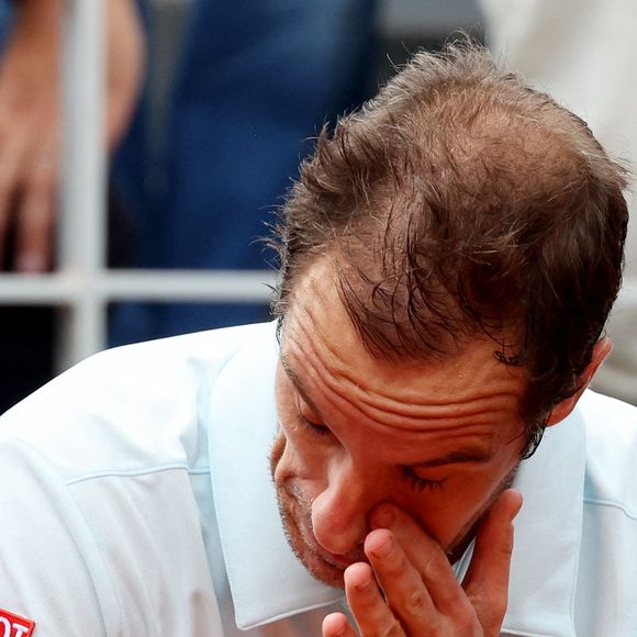 Richard Gasquet - Dernier match de sa carrière pour R.Gasquet, battu par J.Sinner (6-3, 6-0, 6-4) lors des Internationaux de France de Tennis de Roland Garros 2025, le 29 mai 2025. 
© Jacovides / Moreau / Bestimage