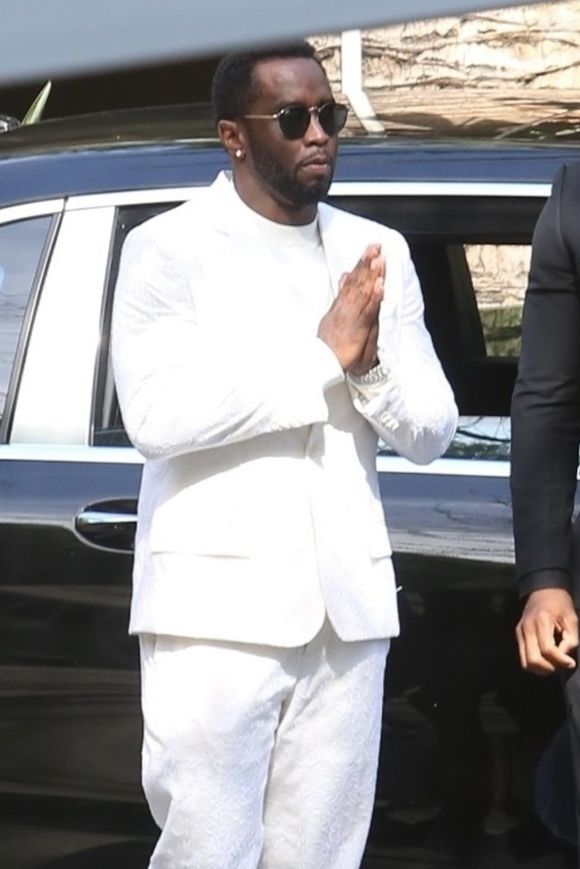 P. Diddy lors des obsèques de Nipsey Hussle à Los Angeles, le 11 avril 2019. Backgrid USA / Bestimage