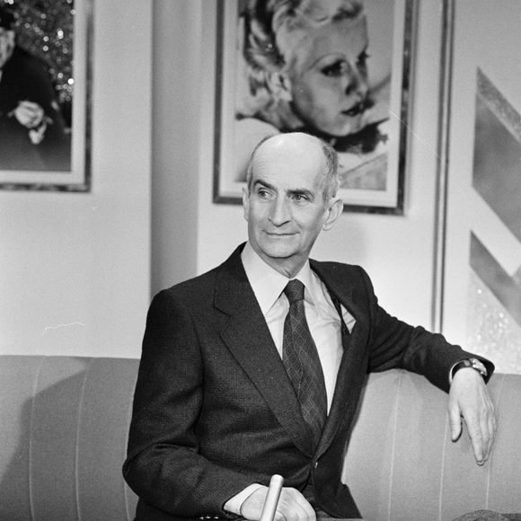 Archives - En France, à Paris, sur le plateau des Rendez-vous du dimanche, Louis de Funès le 17 mars 1978. © Michel Ristroph via Bestimage