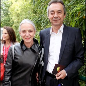 Michel Denisot et sa femme Martine Patier à la septième journée des internationaux de France de Tennis en 2011, Rolland Garros, Paris. Crédit Rindoff Jacovides / Bestimage