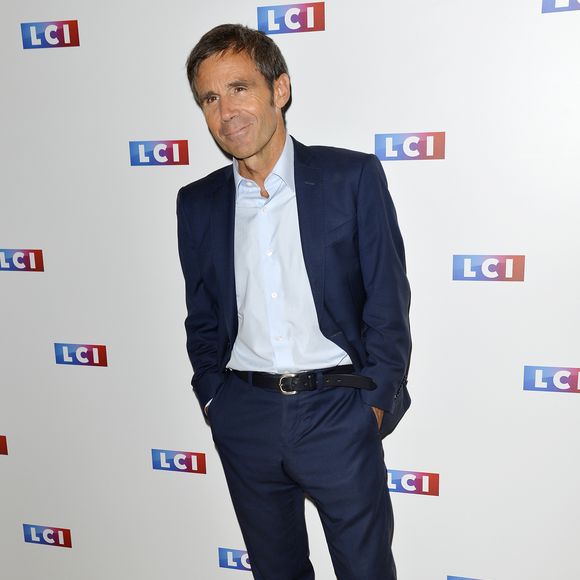 David Pujadas lors du photocall de la conférence de rentrée de la chaine LCI à Boulogne Billancourt le 30 août 2017.

© Coadic Guirec / Bestimage