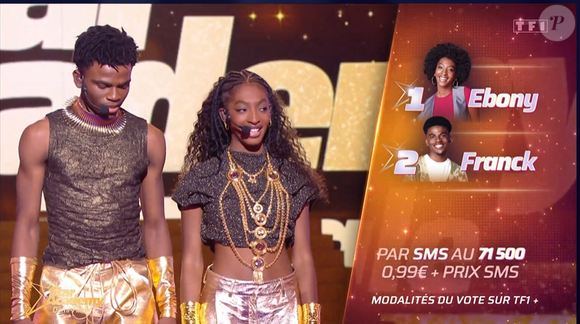 Demi-finale de Franck et Ebony dans la "Star Academy 2024", le 18 janvier 2025, sur TF1