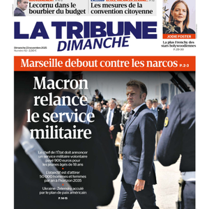 Couverture de "La Tribune du Dimanche" le 23 novembre 2025.