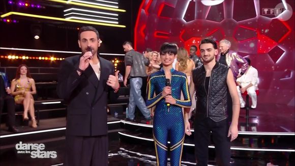 Nino Mosa et Eve Gilles lors de leur premier prime de "Danse avec les stars", le 14 février 2025, sur TF1