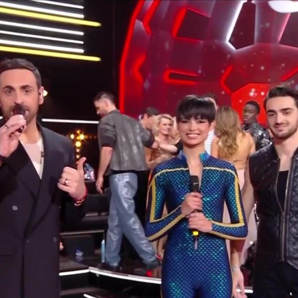 Nino Mosa et Eve Gilles lors de leur premier prime de "Danse avec les stars", le 14 février 2025, sur TF1