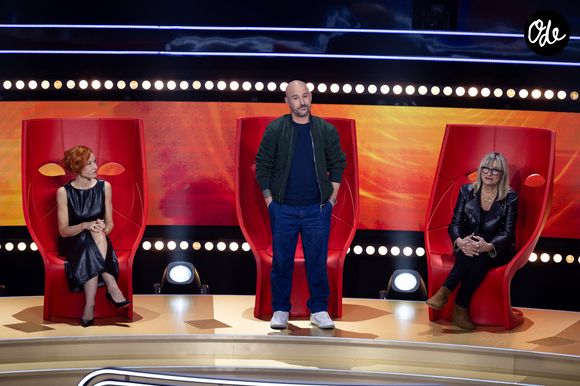 Exclusif - Natasha St-Pier, Cartman et Christine Bravo lors de l'enregistrement de l'émission "Qui Ment?" présentée par B.Guillon et diffusée le 20 août 2026 sur France 2, à Saint-Denis, Seine Daint-Denis, France, le 24 novembre 2025. © Jeremy Melloul/Bestimage