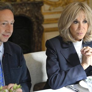 Elle a 71 ans et pourtant Brigitte Macron en fait bien 10 de moins. 

Le journaliste spécialisé dans les royautés Stéphane Bern et la Première dame Brigitte Macron lors déjeuner de travail avec les acteurs français et belges de l'industrie créative et culturelle à l'Hôtel de Ville de Paris, France© Didier Lebrun/Pool/Photonews/Bestimage