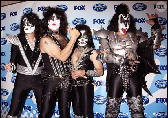 Le groupe Kiss à la finale de l'émission "American Idol".