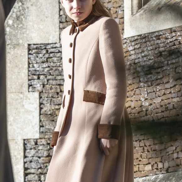 La princesse Charlotte de Galles - Le roi d'Angleterre et la reine consort d'Angleterre, accompagnés de membres de la famille royale, assistent à l'office de Noël à l'église Sainte-Marie-Madeleine de Sandringham, le 25 décembre 2025.

Photo : GOFF  / BESTIMAGE