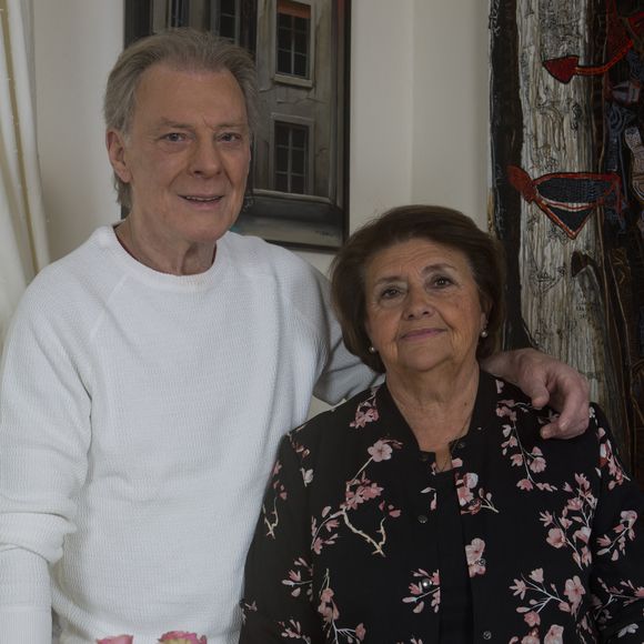 Herbert Leonard et sa femme Cléo chez eux à Barbizon en 2016. © JLPPA / Bestimage