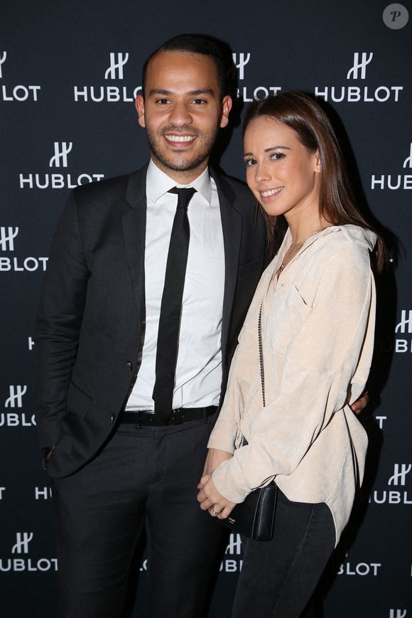 Mohamed Bouhafsi et sa compagne Angélique lors de la Soirée Hublot Loves Art à la Fondation Vuitton, a Paris, France, le 16 Décembre 2019. Photo by Jerome Domine/ABACAPRESS.COM