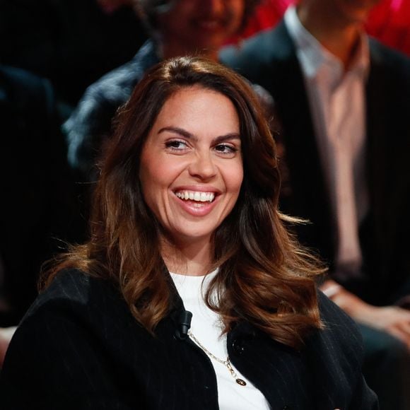 Elsa Leeb lors de l'enregistrement de l'émission "Famille je vous aime" présentée par M. Drucker et qui sera diffusée le 13 juin 2025 sur France 3, aux Studios rive gauche à Paris, France, le 15 avril 2025. © Clovis-Gaffiot/Bestimage