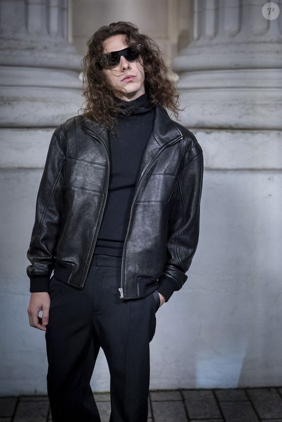 Eddie Benjamin - Photocall du défilé Saint Laurent  "Collection Masculine Prêt-à-Porter Automne/Hiver 2025-2026" lors de la Fashion Week de Paris (PFW) le 28 janvier 2025 © Olivier Borde /Bestimage