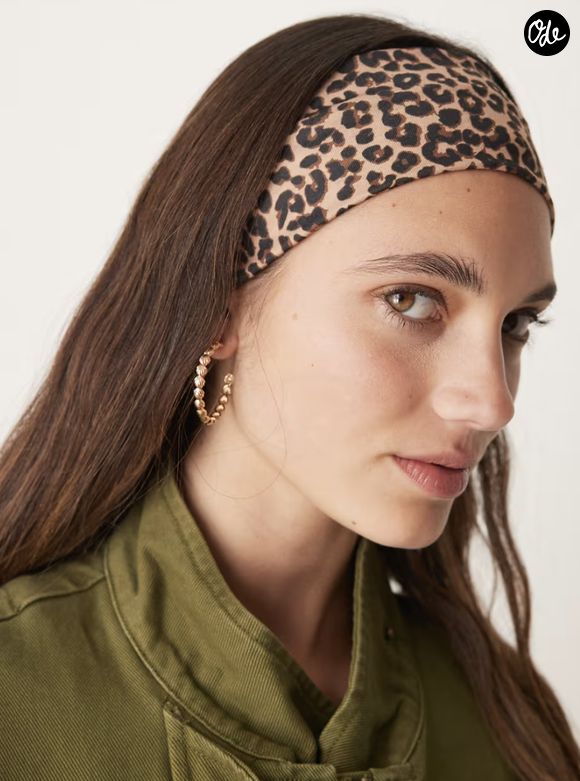 ASOS DESIGN - Bandeau large en jersey - Imprimé léopard