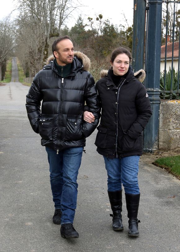 Exclusif - Emilie Dequenne et son mari Michel Ferracci sont à l'affiche du film de Vincent Lannoo "A l'intérieur". C'est le premier film où un couple à la ville joue également un couple à l'écran. Angoulême le 12 Mars 2018. Patrick Bernard-Jean-Marc Lhomer/ Bestimage