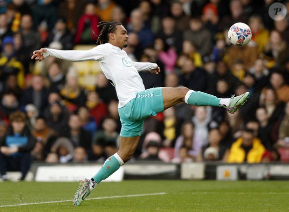 Sékou Mara de Southampton lors du match du quatrième tour de l'Emirates FA Cup à Vicarage Road, Watford. Date de la photo : dimanche 28 janvier 2024. ©Nigel French/PA Wire.