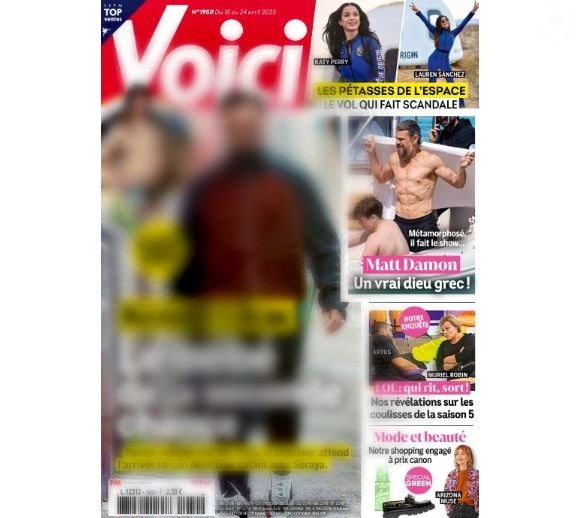 Couverture de "Voici" du vendredi 18 avril 2025