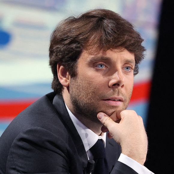 Benjamin Duhamel lors de l'émission pour le second tour des élections législatives 2024 organisée par la chaîne de télévision française BFMTV à Paris, France le 07 juillet 2024. Photo by Jerome Domine/ABACAPRESS.COM