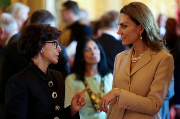 Rachida Dati, Ministre de la Culture, Catherine (Kate) Middleton, princesse de Galles - Cérémonie d’accueil à Windsor d'Emmanuel Macron (président de la République Française) et de Brigitte Macron au château de Windsor par Le roi Charles III d'Angleterre et Camilla Parker Bowles, reine consort d'Angleterre © Ludovic Marin / Pool / Bestimage