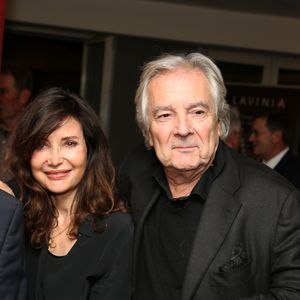 Evelyne Bouix et son mari Pierre Arditi - Lancement du livre de J-L Petitrenaud "Les quatre saisons d'Emile et Marcelle" au restaurant Lavinia à Paris le 5 novembre 2018. © Denis Guignebourg/Bestimage