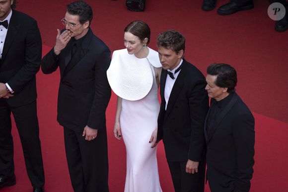 Pedro Pascal, Emma Stone, Austin Butler, Clifton Collins Jr. - Montée des marches du film « Eddington » lors du 78ème Festival International du Film de Cannes, au Palais des Festivals à Cannes. Le 16 mai 2025
© Olivier Borde / Bestimage