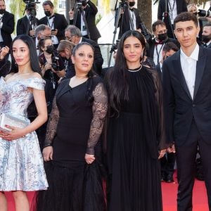 Sabrina Benhamed (robe Christophe Guillarmé), Halima Benhamed, Hafsia Herzi, guest - Montée des marches du film « Benedetta » lors du 74ème Festival International du Film de Cannes. © Borde-Jacovides-Moreau / Bestimage