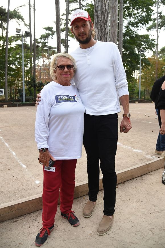 Exclusif - Véronique de Villèle et Amaury Leveaux - Treizécinq organise le second trophée de pétanque "Ne perdez pas la boule" au profit de la fondation pour la recherche sur Alzheimer au boulodrome de la Boule du Lac Saint James au bois de Boulogne à Paris, France, le 20 septembre 2018. © Bellak-Gorassini/Bestimage