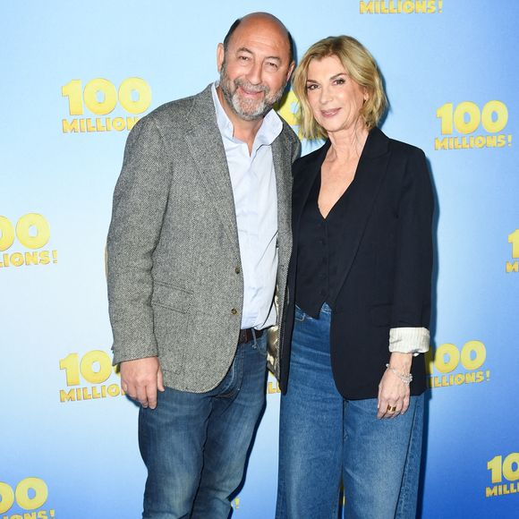 Kad Merad et Michele Laroque à la première de Cent Millions à Paris, France, le 17 mars 2025. Photo par Aurore Marechal/ABACAPRESS.COM