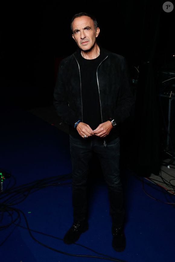 Exclusif - Nikos Aliagas (surprise de L. Fabian) - Backstage - Enregistrement de l'émission "La Boîte à Secrets N°19" dans les studios de la Cité du Cinéma à Saint-Denis, présentée par F.Bollaert et diffusée le 3 janvier sur France 3 © Christophe Clovis / Bestimage